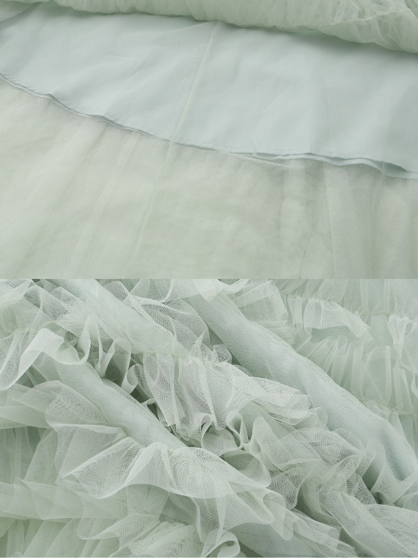 Whimsical Cloud Ruffle Skirt