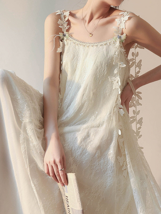 Elena's Enchanted Ivory Fairy Dress