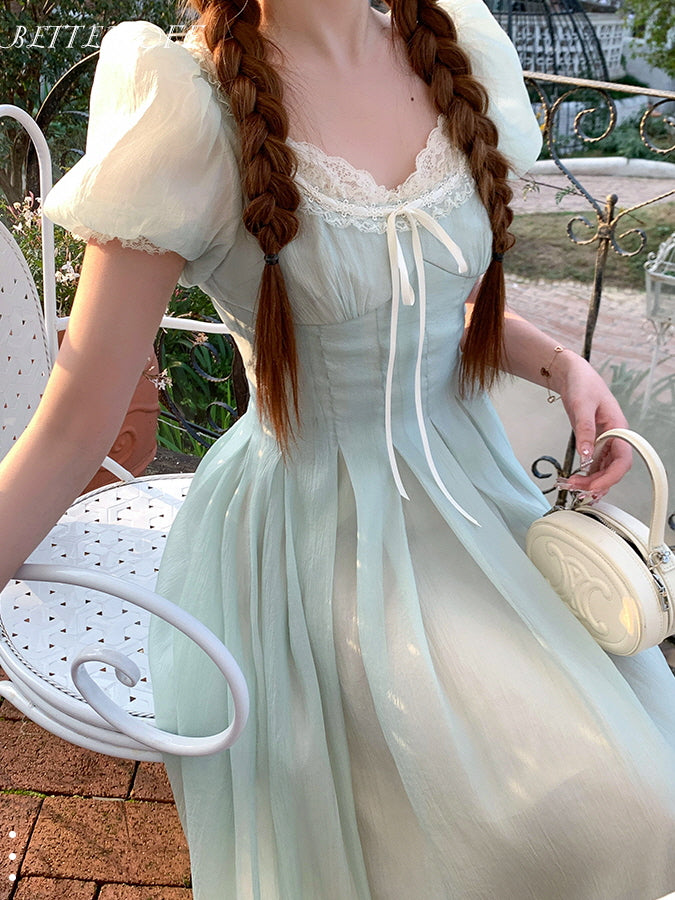 Lila's Mint Fairy Princess Dress