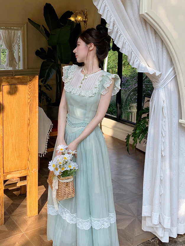 Lily's Enchanted Garden Mint Dress