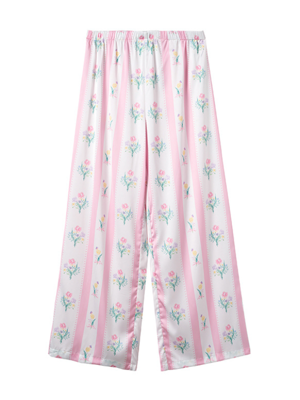 Floral Bliss Silk Pajama