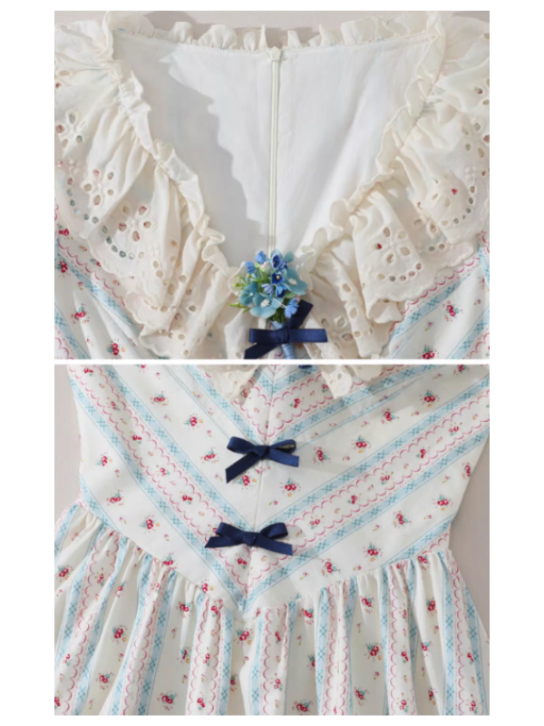 Bluebell Whisper Ribbon Dress