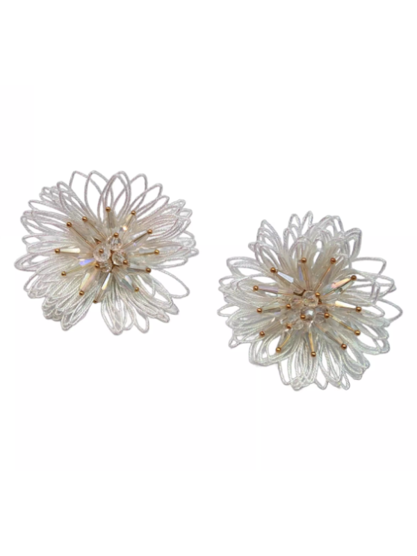 Eternal Petal Crystal Bloom Earrings
