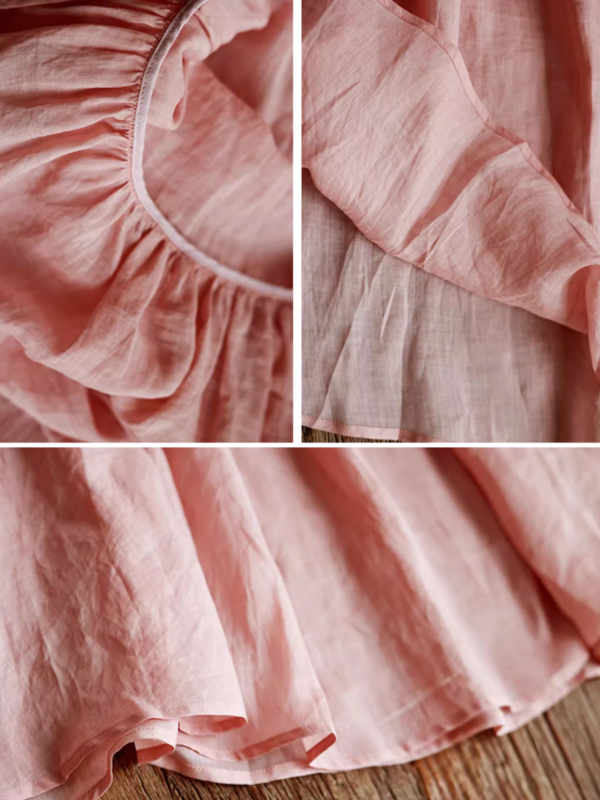 Spring Whisper Classic Pink Ramie Dress