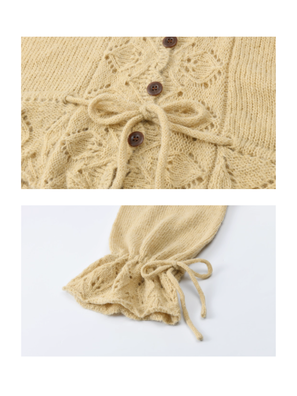 Golden Meadow Lace Knit Cardigan
