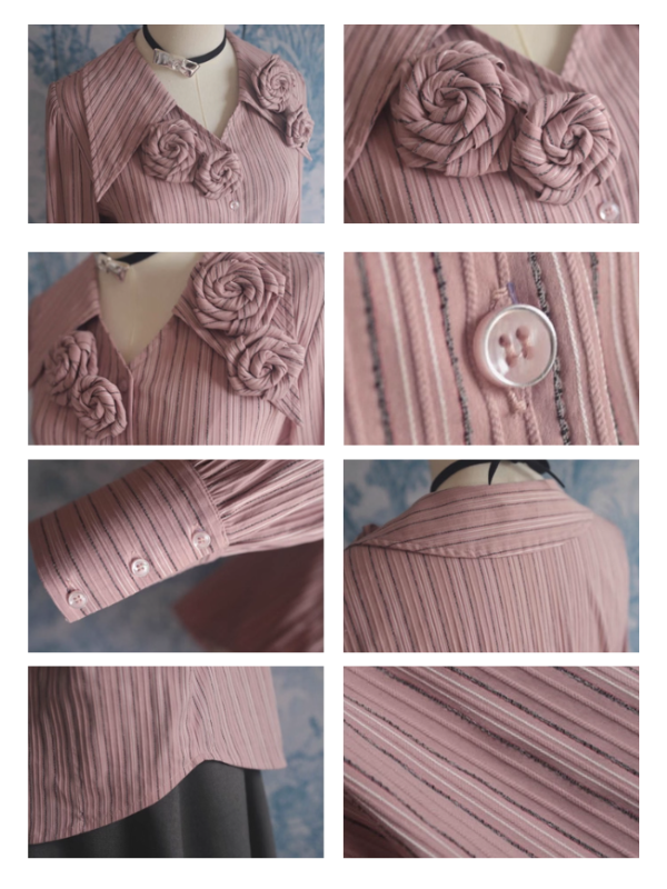 Midnight Rose Lace-Up Vintage Dress
