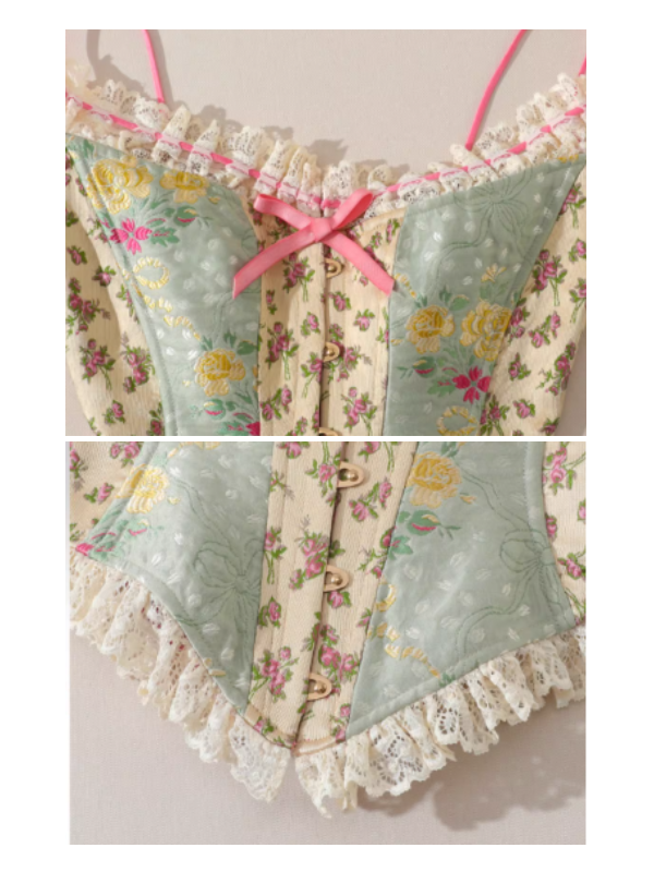 Meadow Muse Floral Lace Corset