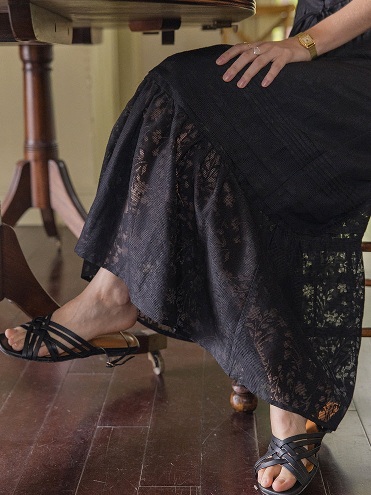 Lila's Midnight Bloom Skirt