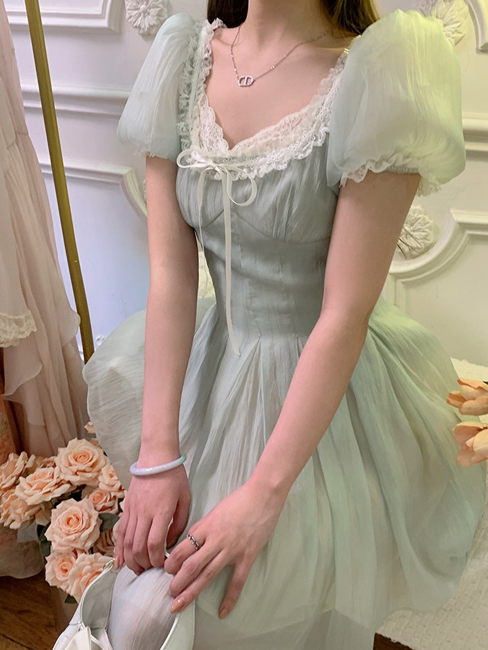 Lila's Mint Fairy Princess Dress