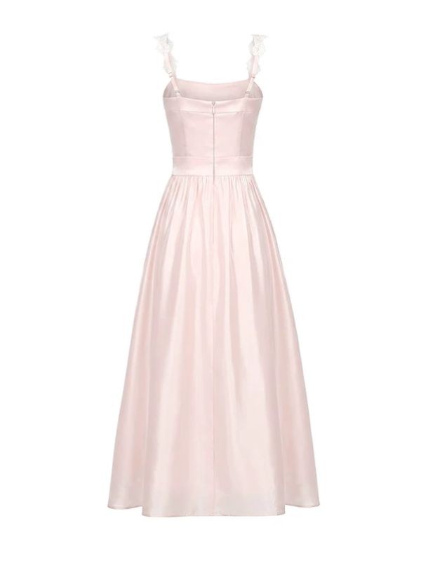 Blush Rosette Lace Princess Dress