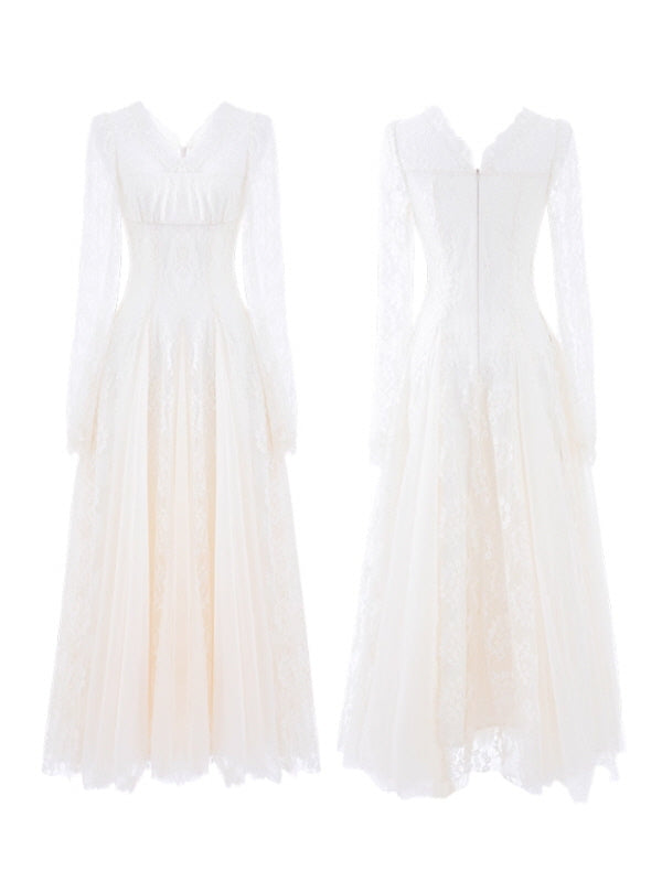 Moonlit Lace Vintage Princess Dress