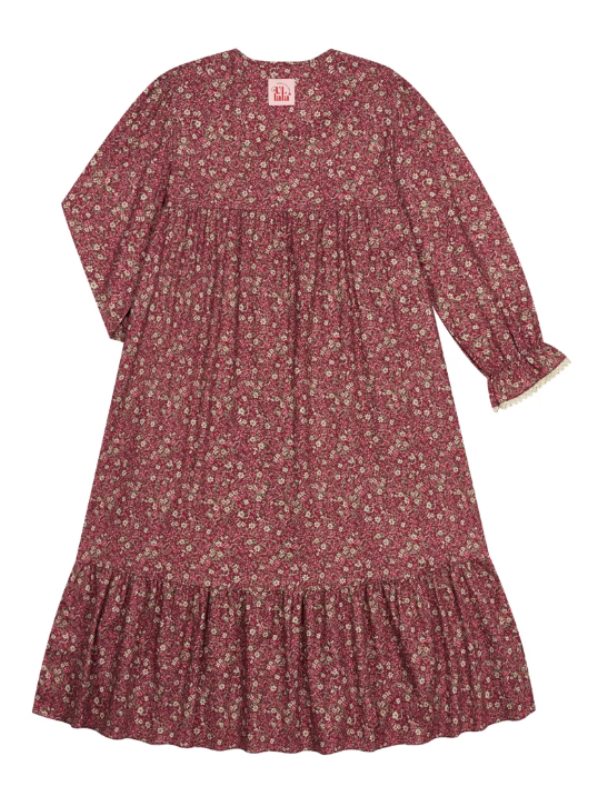 Vintage Rose Ruffle Lace Nightgown