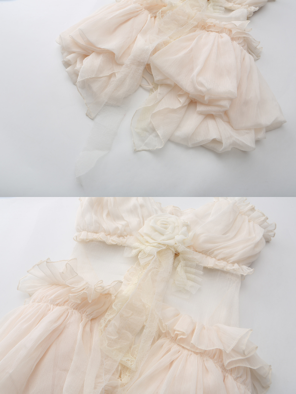 Ivory Bloom Corset Top and Skirt