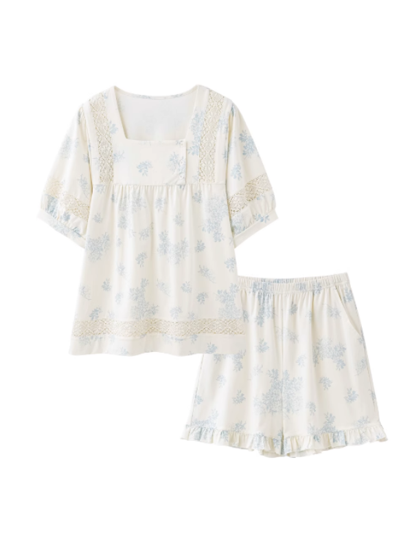 Ivory Sky Blossom Pajama