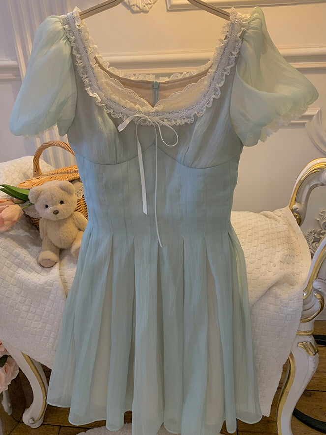 Lila's Mint Fairy Princess Dress