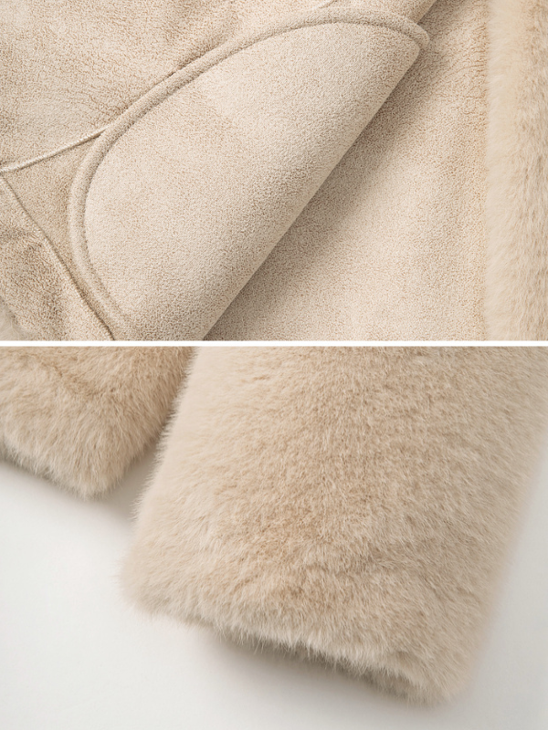 Luxe Faux Fur Cream Coat