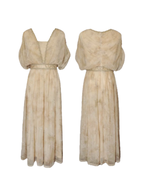 Golden Blossom Vintage Fairytale Dress