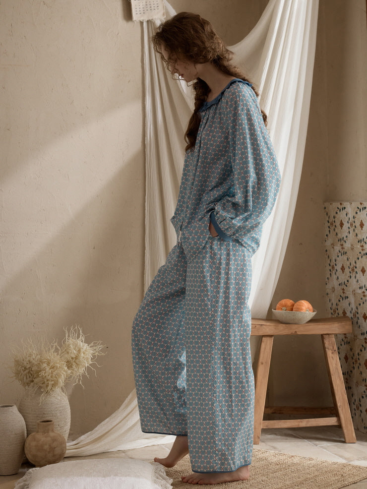 Vintage Polka Dot Pajama Set