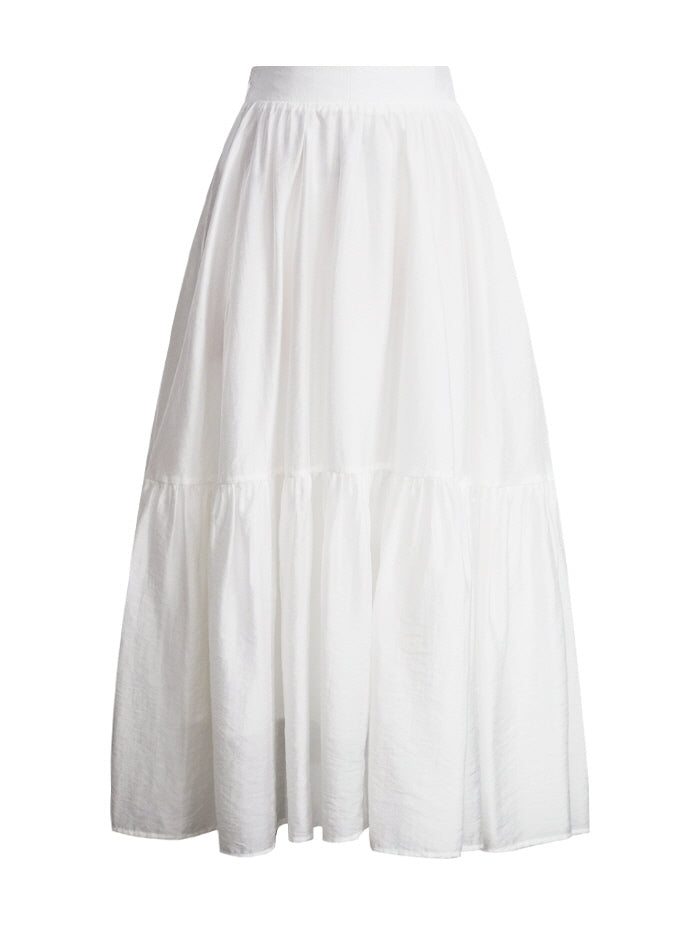 Ethereal Vintage Tiered Maxi Skirt