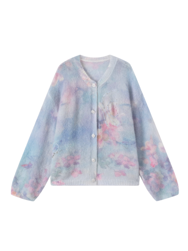 Pastel Cloud Garden Cardigan